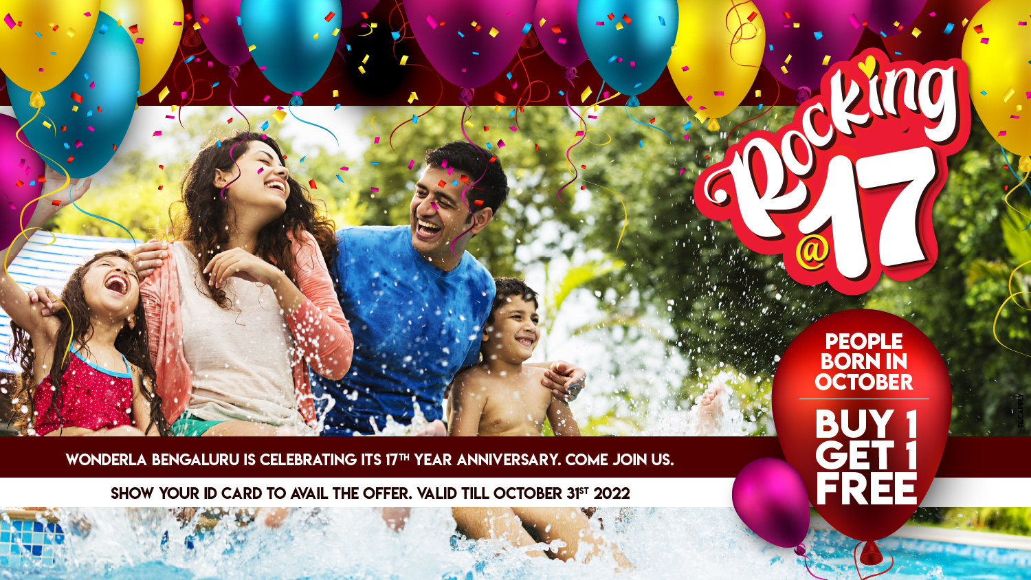 Celebrate Your Birthday Wonderla Buy 1 Get 1 Free